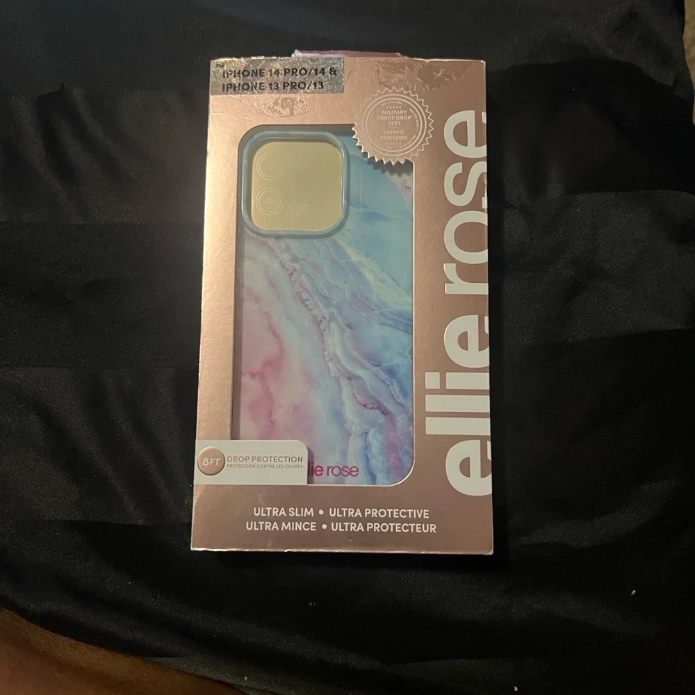 Blue and Pink Marble Phone Case